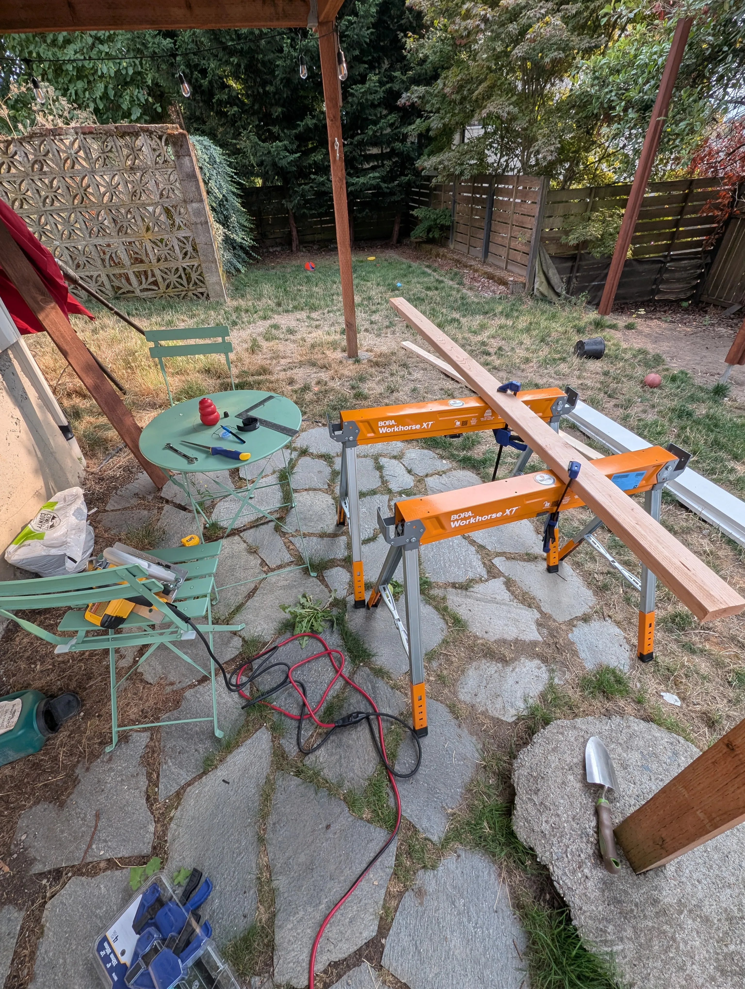 Replace porch treads and risers 10