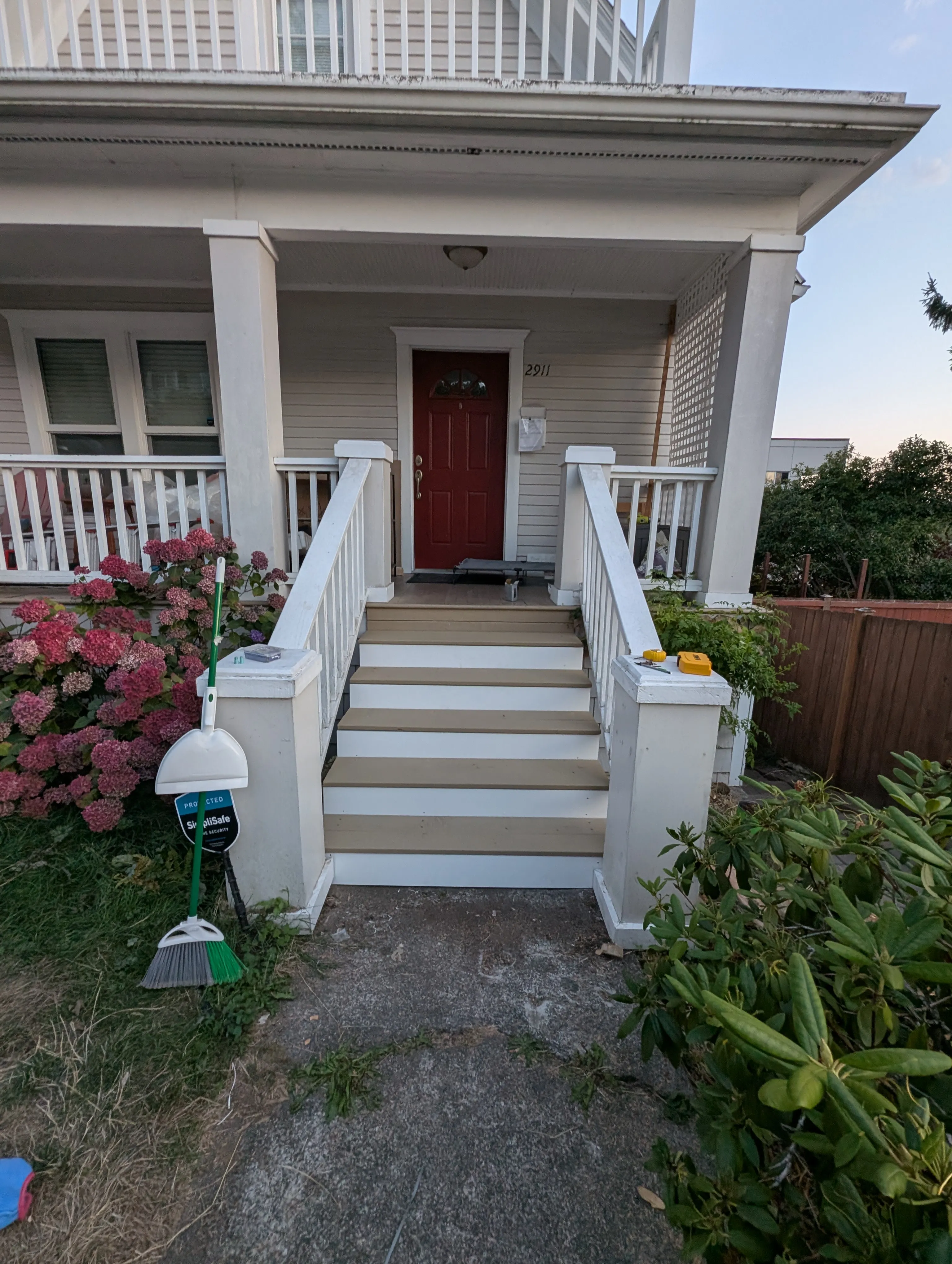 Replace porch treads and risers 7