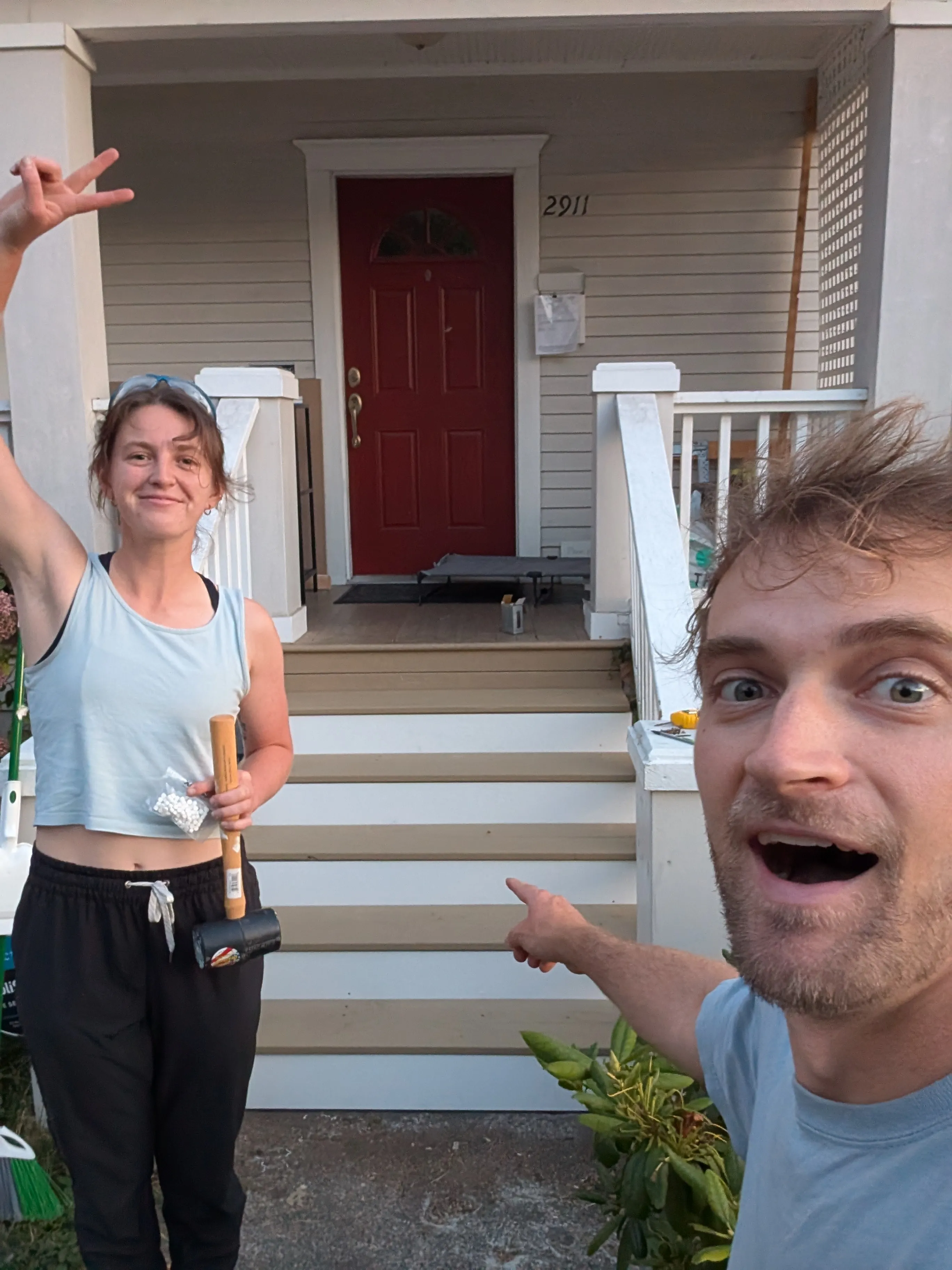 Replace porch treads and risers